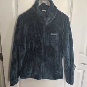 Columbia Plush Fleece Jacket in Deep Blue